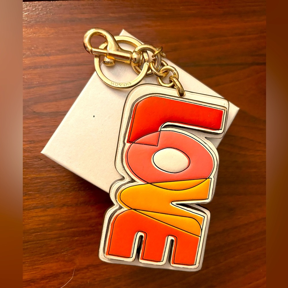 Coach LOVE bag charm